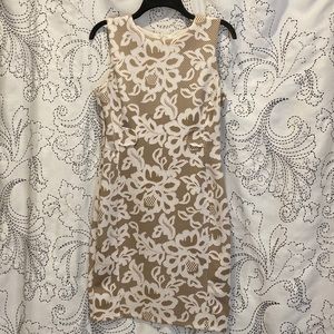 Enfocus Womens Dress Size 8 Tan and White